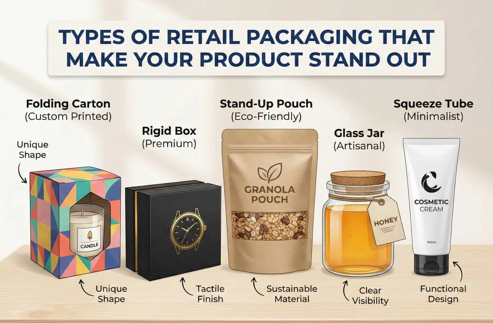 Types of Retail Packaging That Make Your Product Stand Out