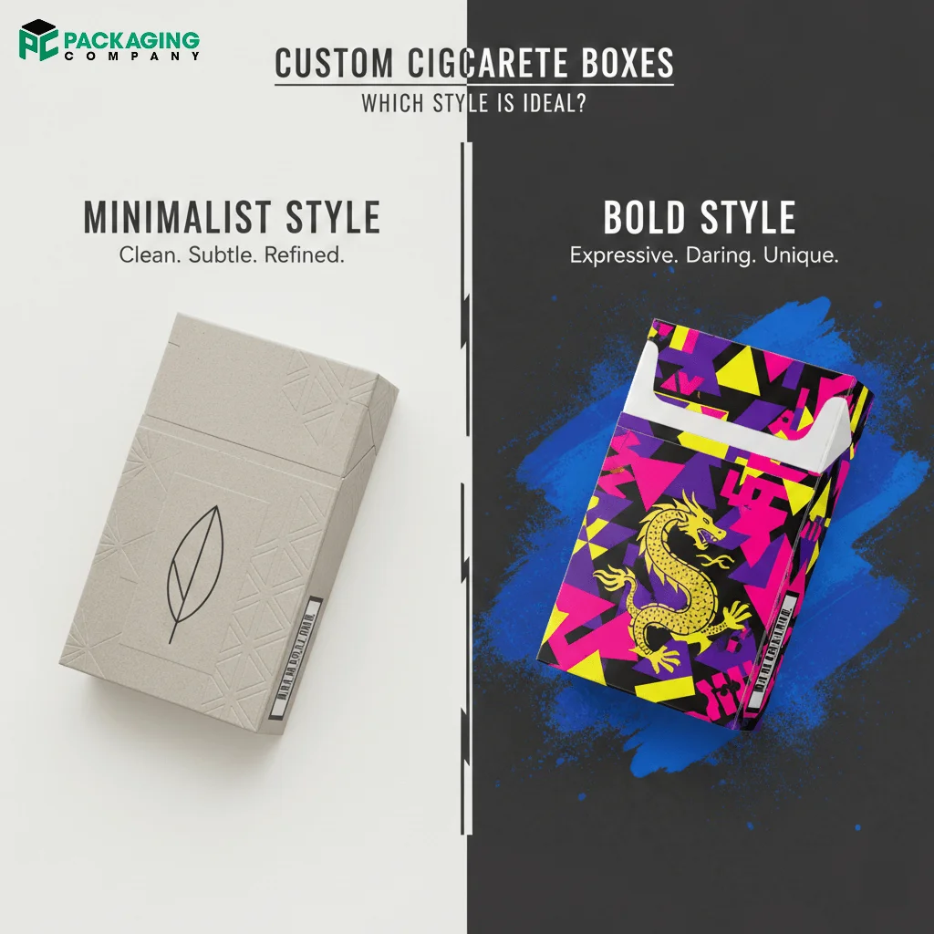 Minimalist vs Bold - Which Style is Ideal for Custom Cigarette Boxes
